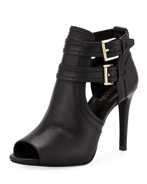 michael kors closed toe blaze ankle boots|Michael Kors Blaze Open Toe Booties .